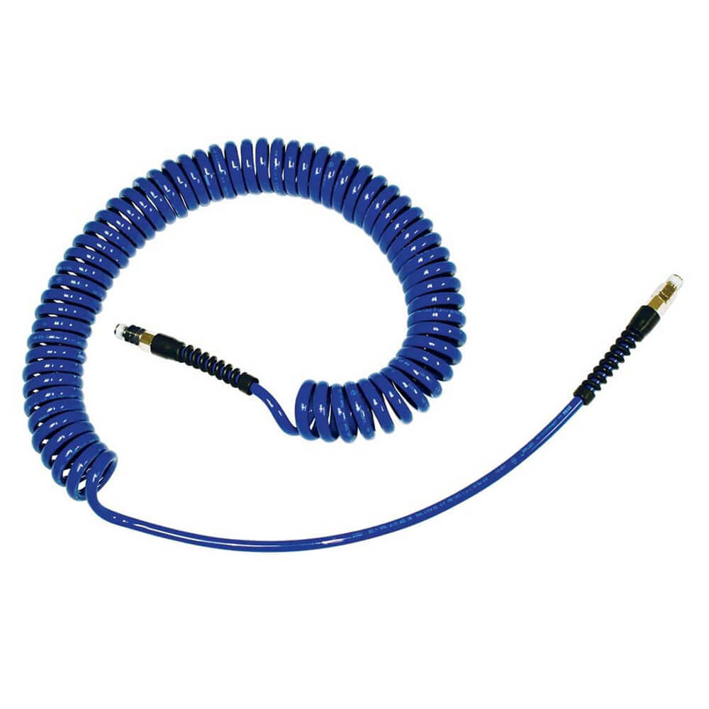 6M Coiled hose with 1/4″ swivel ends – PS-10-6MB