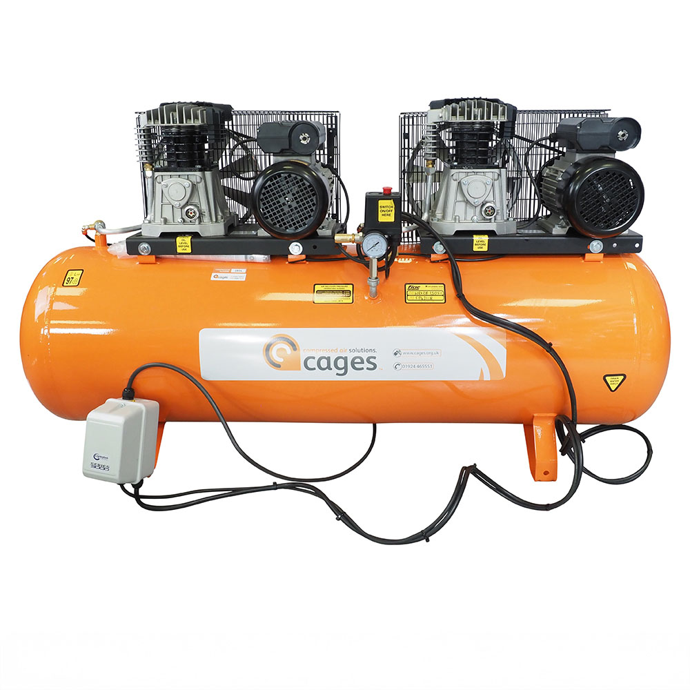 Workhorse Tandem Air Compressor 2 x 3 HP 250 L 230 V